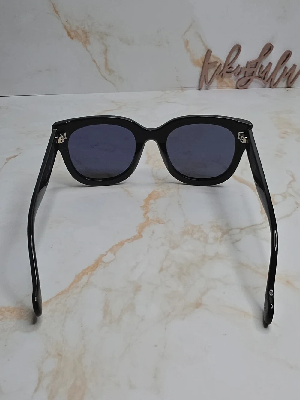 Elton John Legend Black Studded Oversized  Sunglasses